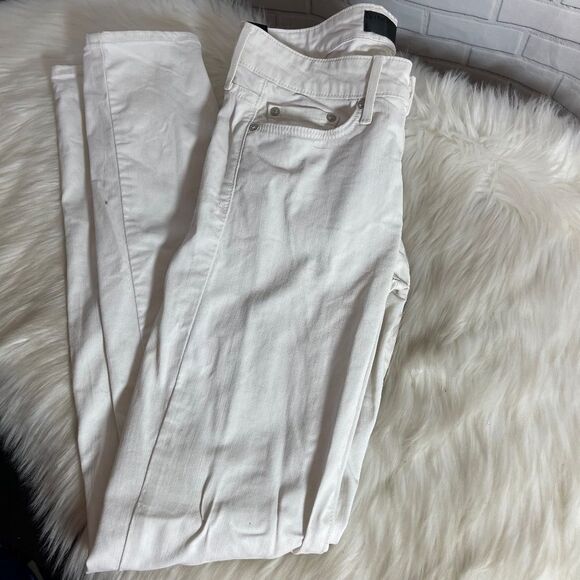 Vince 5 PocketAnkle Skinny White Jeans Sz 25 - Picture 2 of 11
